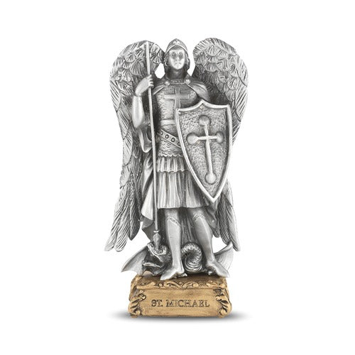 Pewter St. Michael Statue - 4"
