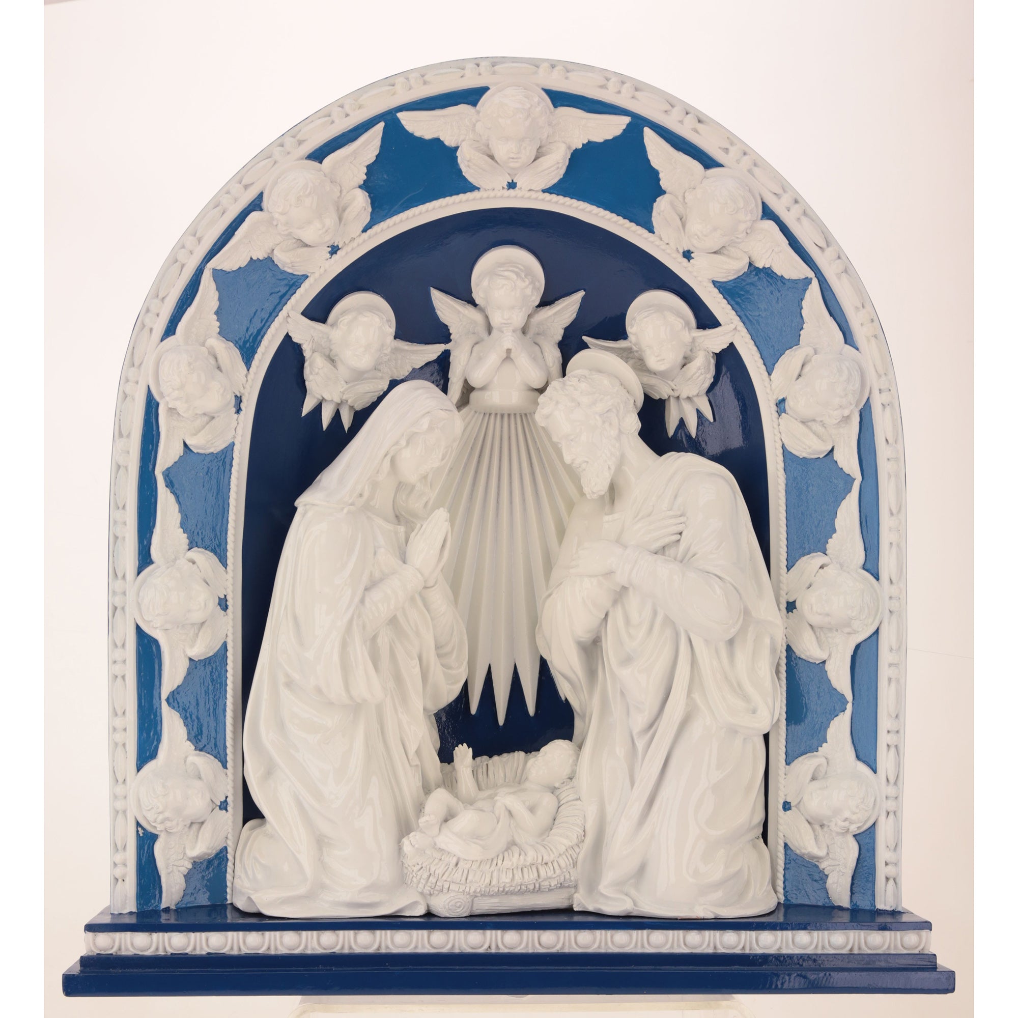 Della Robbia Style Relief Nativity - 18"