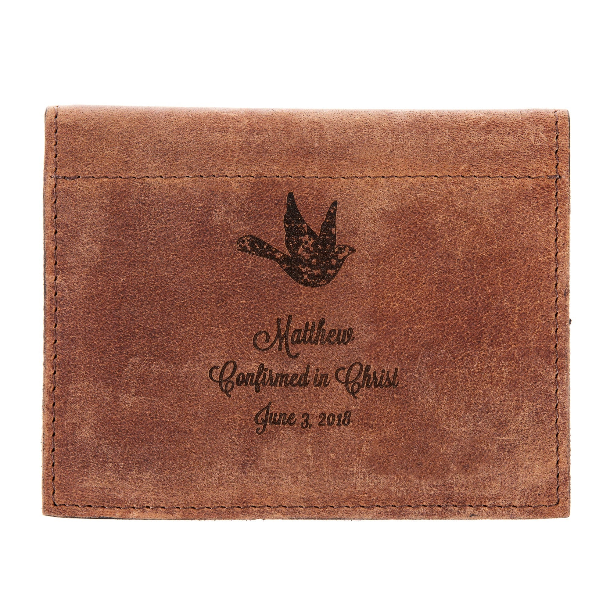 Personalized Confirmation Prayer Card Holder