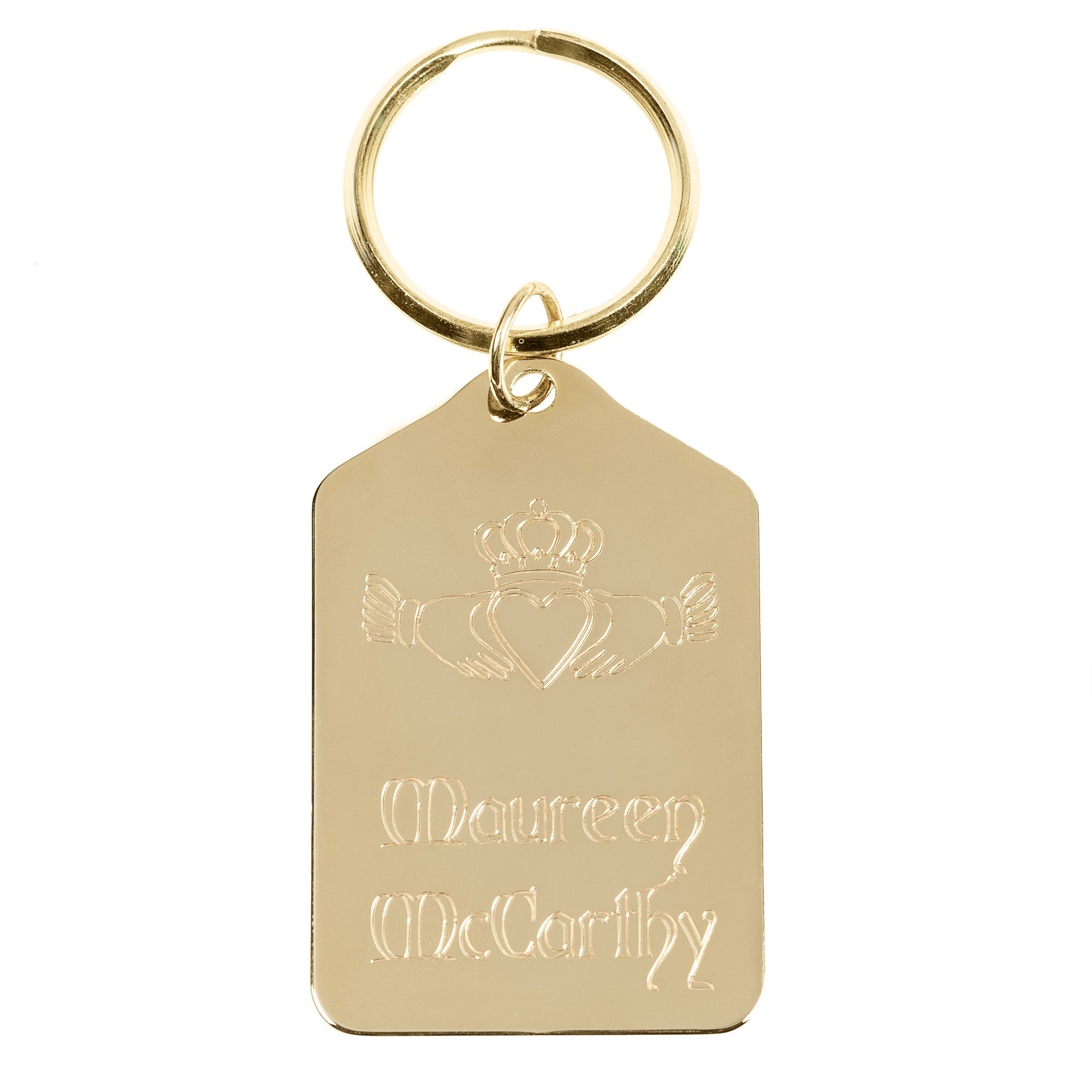 Personalized Irish Claddagh Keychain