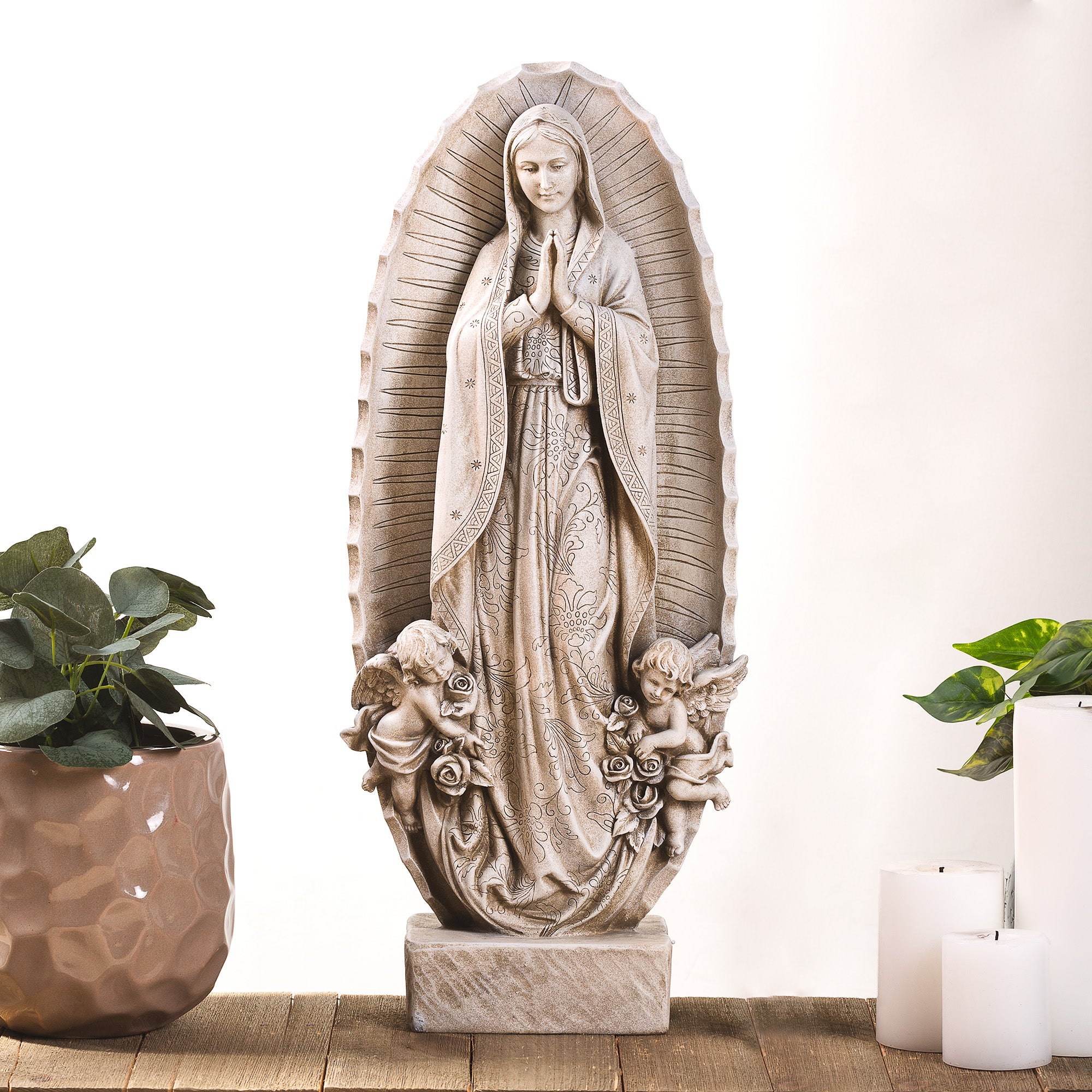 Our Lady of Guadalupe Garden Statue - 23.5"