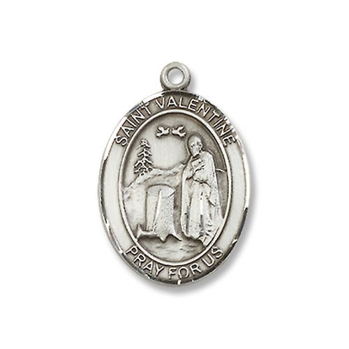 Sterling Silver St. Valentine of Rome Pendant w/ Chain | The Catholic ...