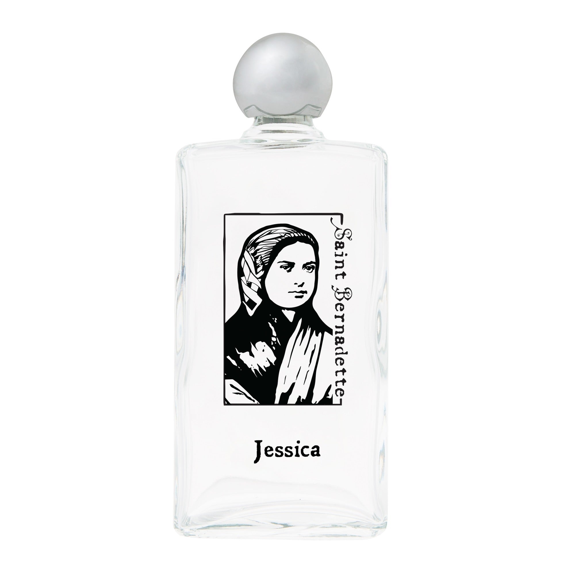 Personalized St. Bernadette Holy Water Bottle