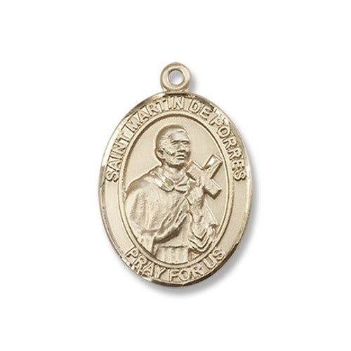 Gold Filled St. Martin De Porres Pendant w/ Chain