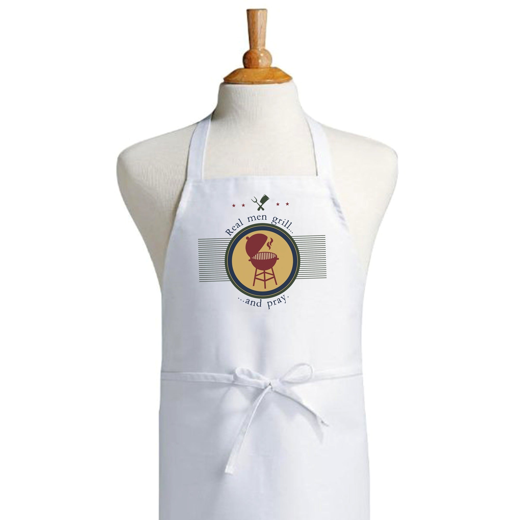 Real Men Grill & Pray Apron