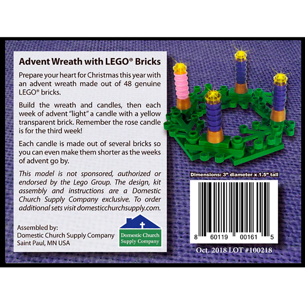 Advent Wreath Lego Set