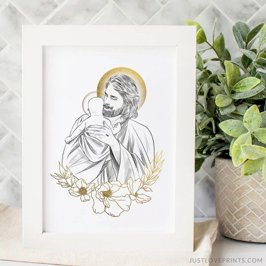 Jesus Comfort After Miscarriage Print