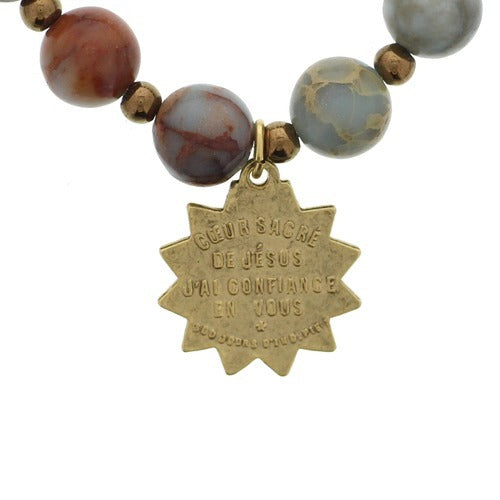 Gold Sacred Heart Bracelet