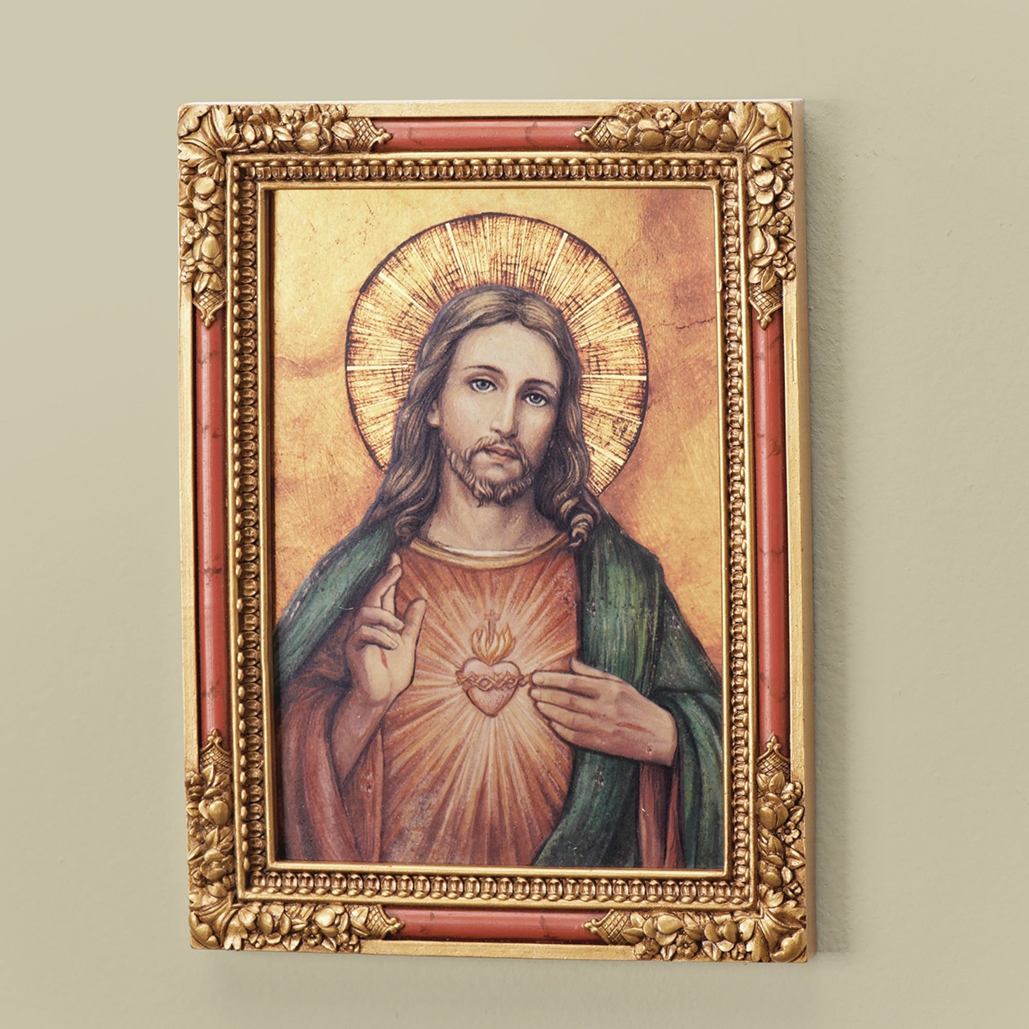 Sacred Heart Framed Wall Plaque
