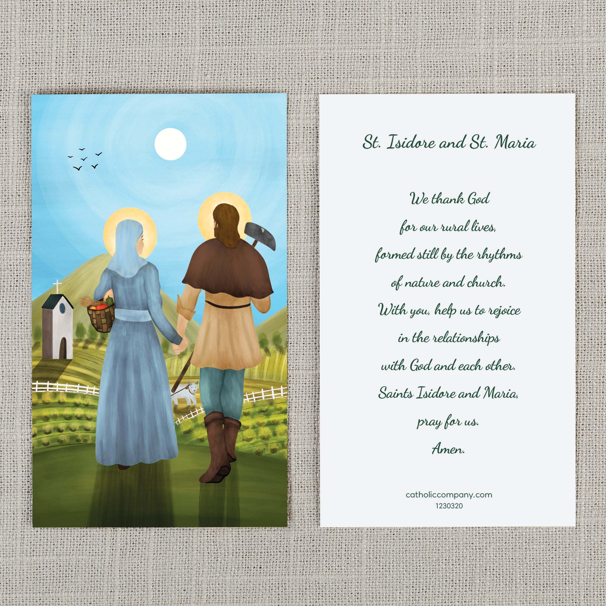 Sts. Isidore and Maria Prayer Card