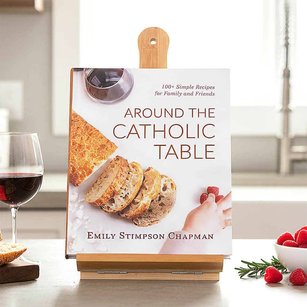 Personalized Bless Us O Lord Chef's Easel Cookbook Holder