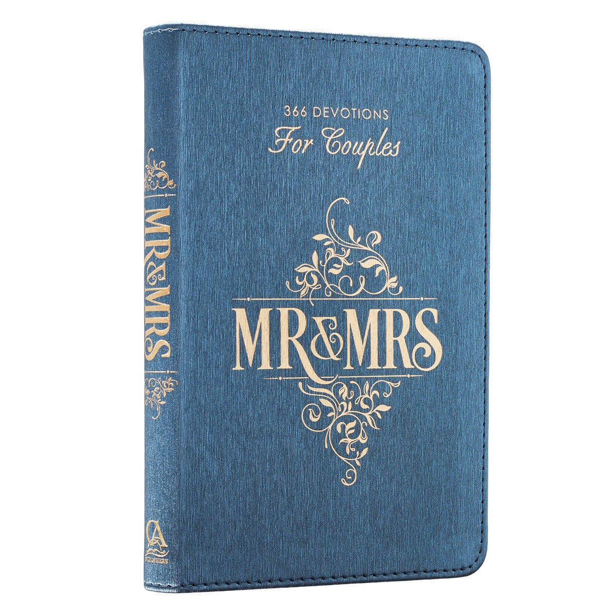 Mr. & Mrs. 366 Devotions for Couples - Blue Faux Leather