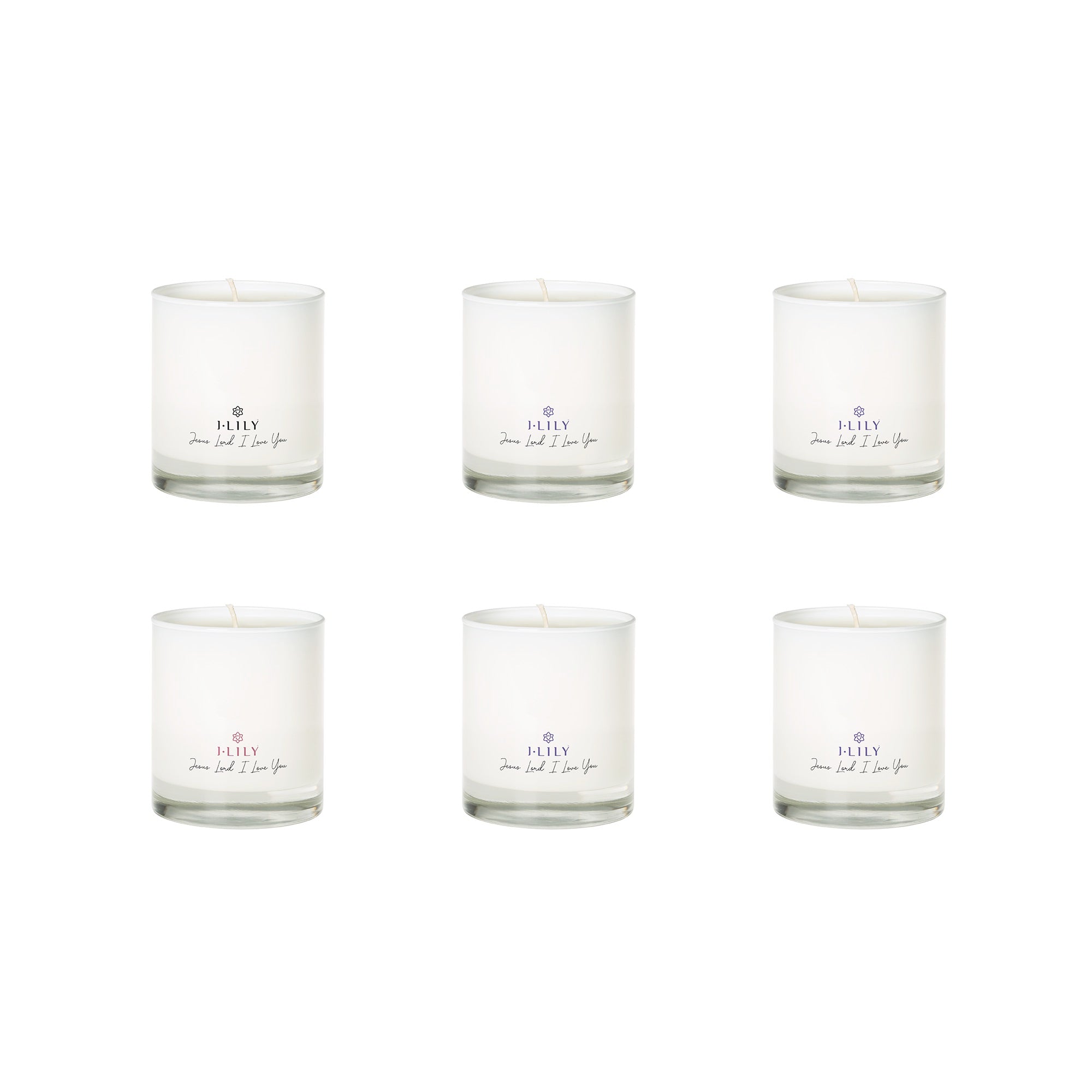 Lenten Candles Tradition - Set of 6 Glass