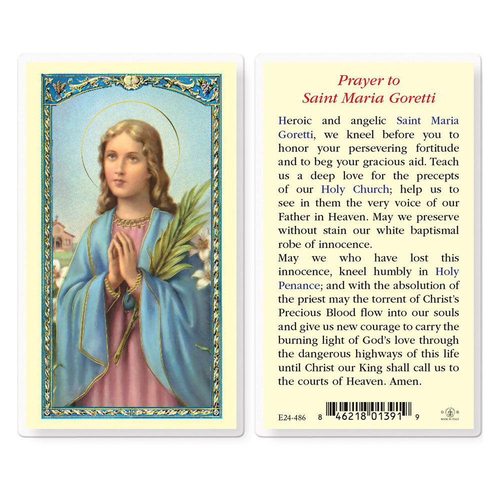 St. Maria Goretti Prayer Card