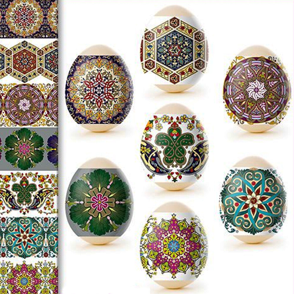 Ukrainian Patterned Easter Egg Wrap Stickers