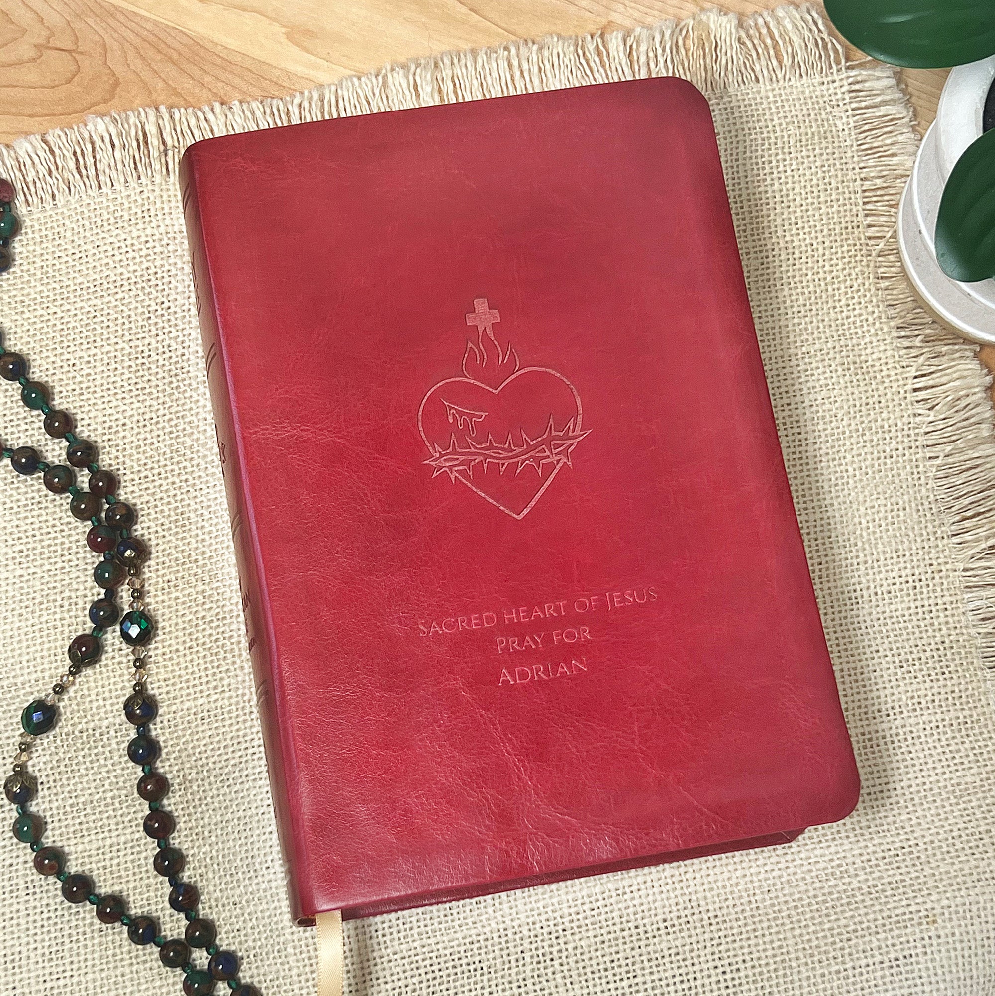 Personalized Sacred Heart of Jesus Bible