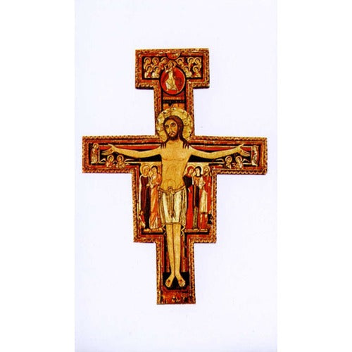 San Damiano Cross Personalized Prayer Card (Priced Per Card)