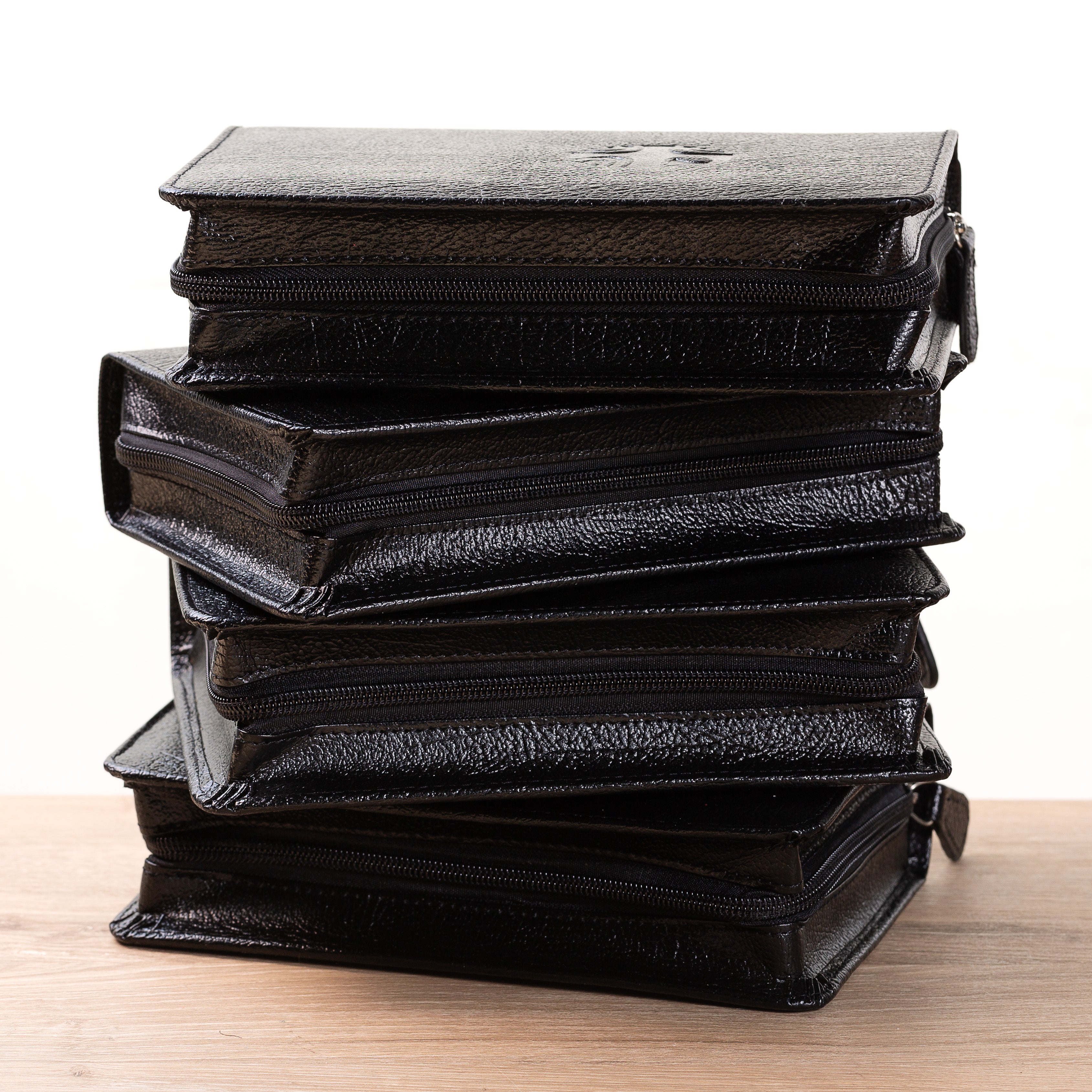 Liturgy of the Hours Black Leather Protective Case Set (Set of 4)