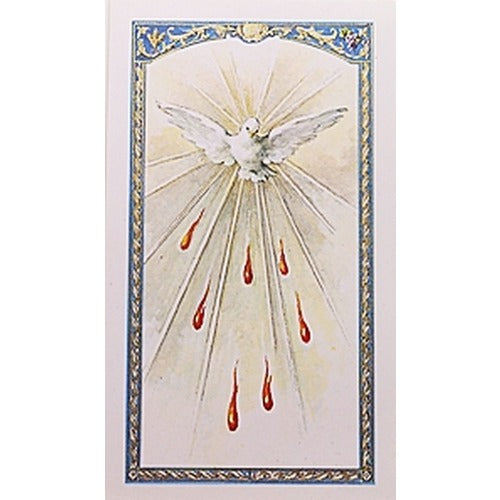 Oracion al Espiritu Santo (Holy Spirit) - Spanish Prayer Card