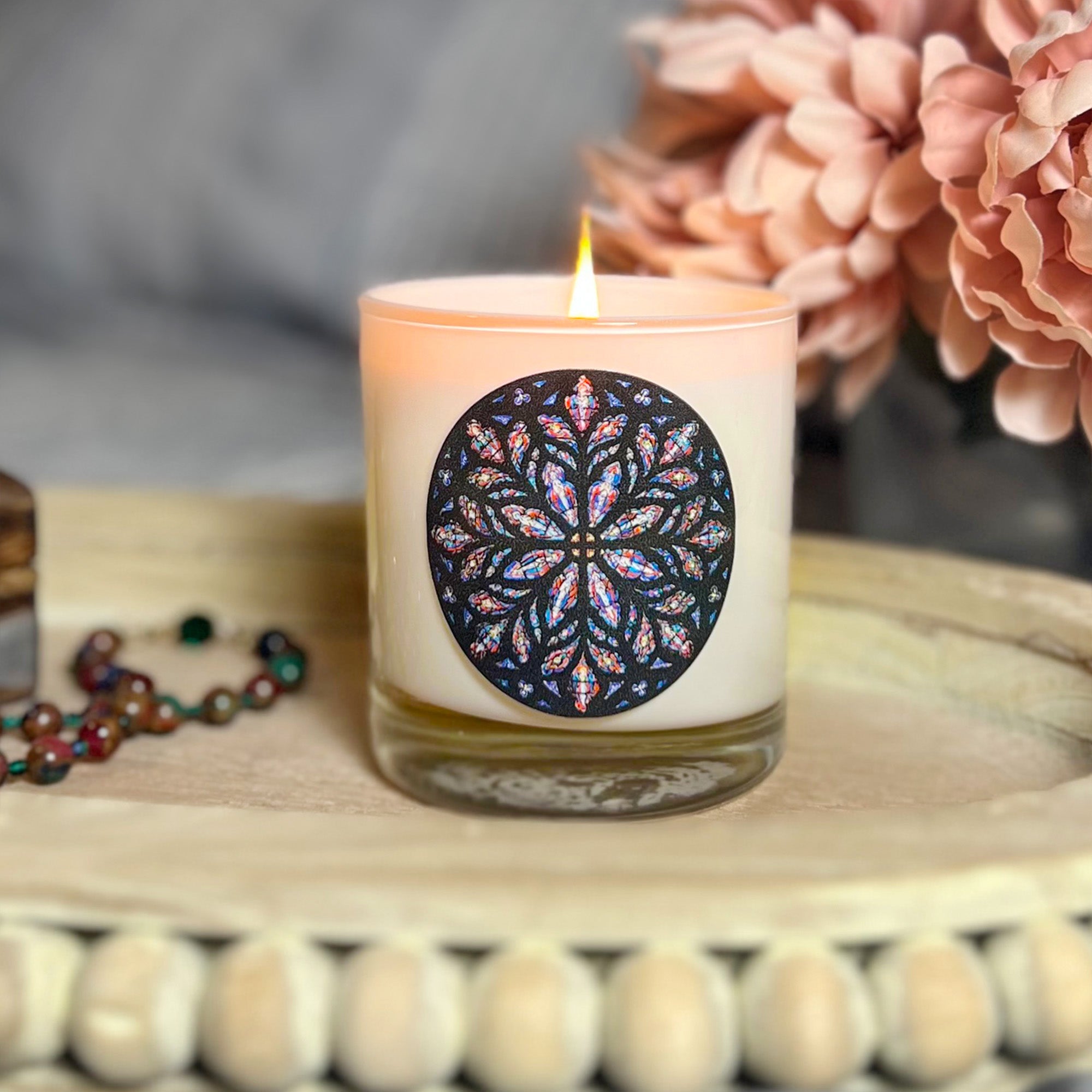 Saint Patrick's Cathedral Stained Glass Window Candle