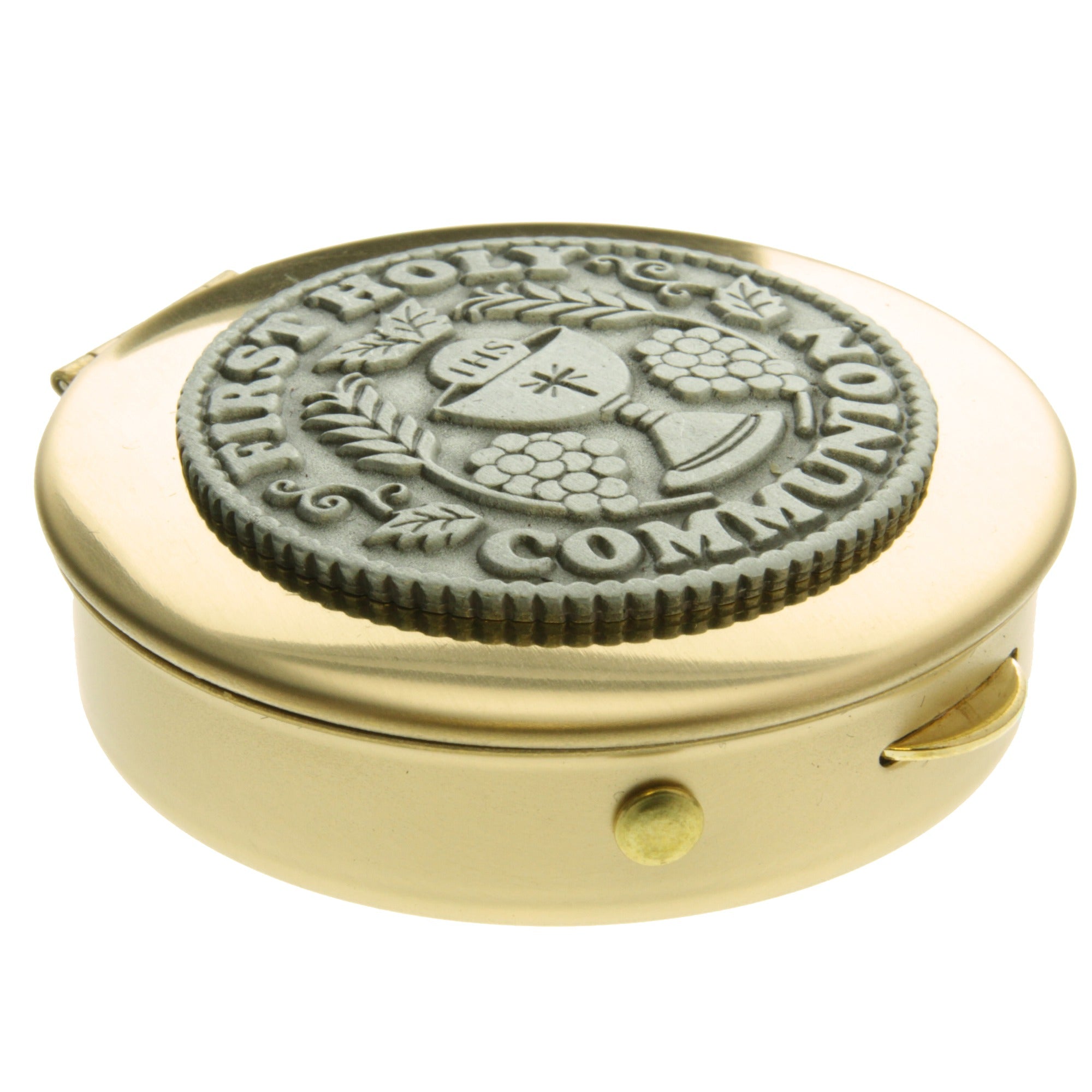 First Communion Black Rosary with Keepsake Box