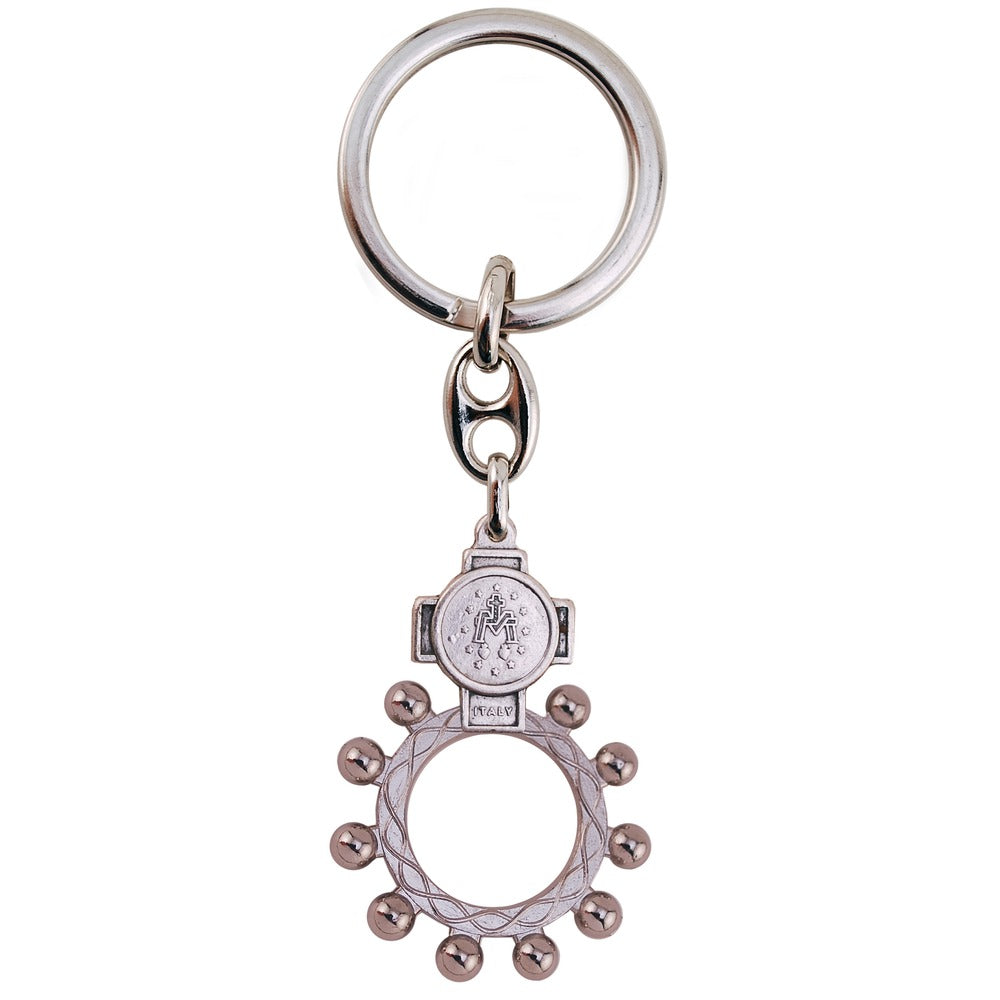 Miraculous One Decade Finger Rosary Keychain