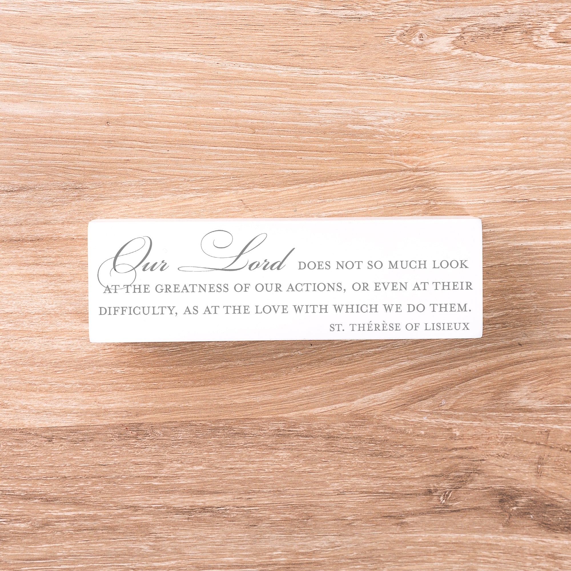 St Therese Quote Block