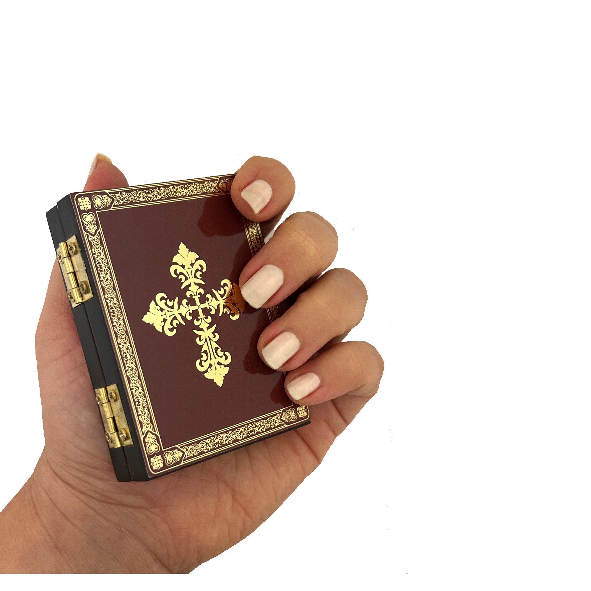 Virgin of Kazan & Christ Pantocrator Icon Diptych - 3" x 2"