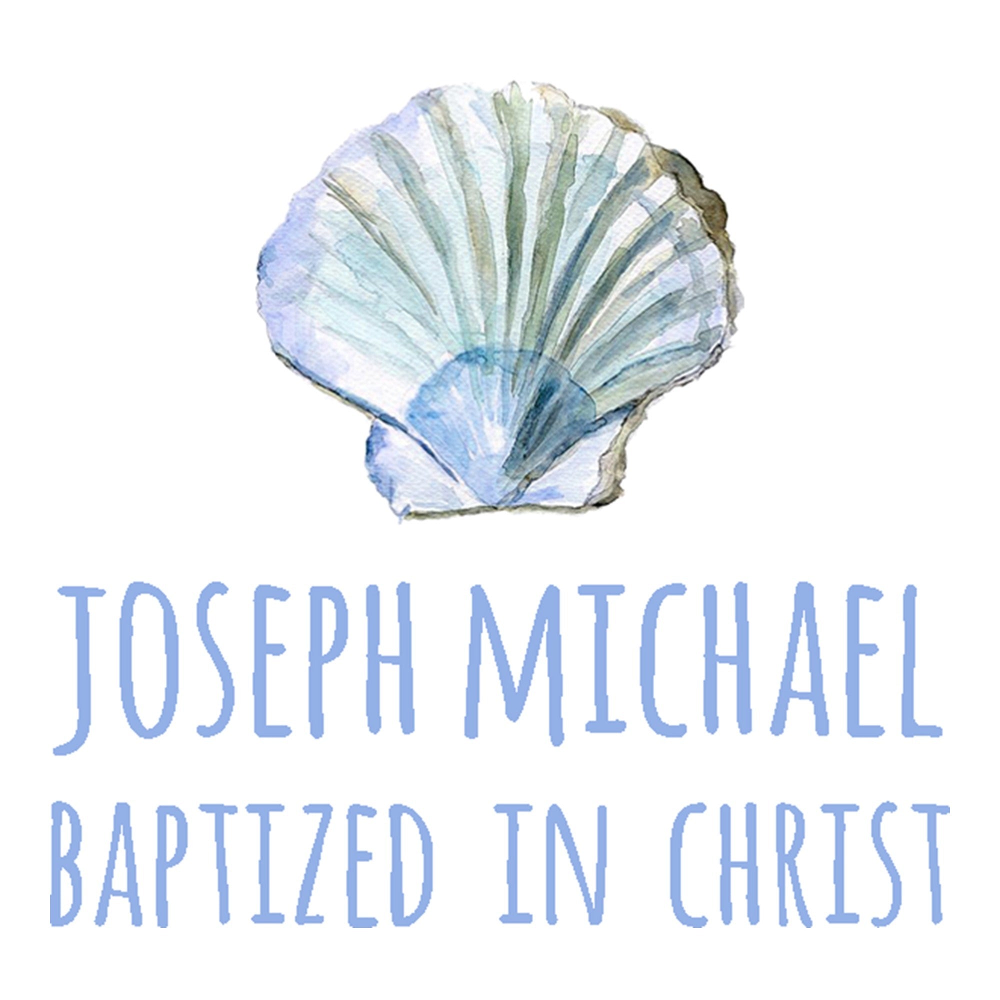 Personalized Blue Baptism Gown