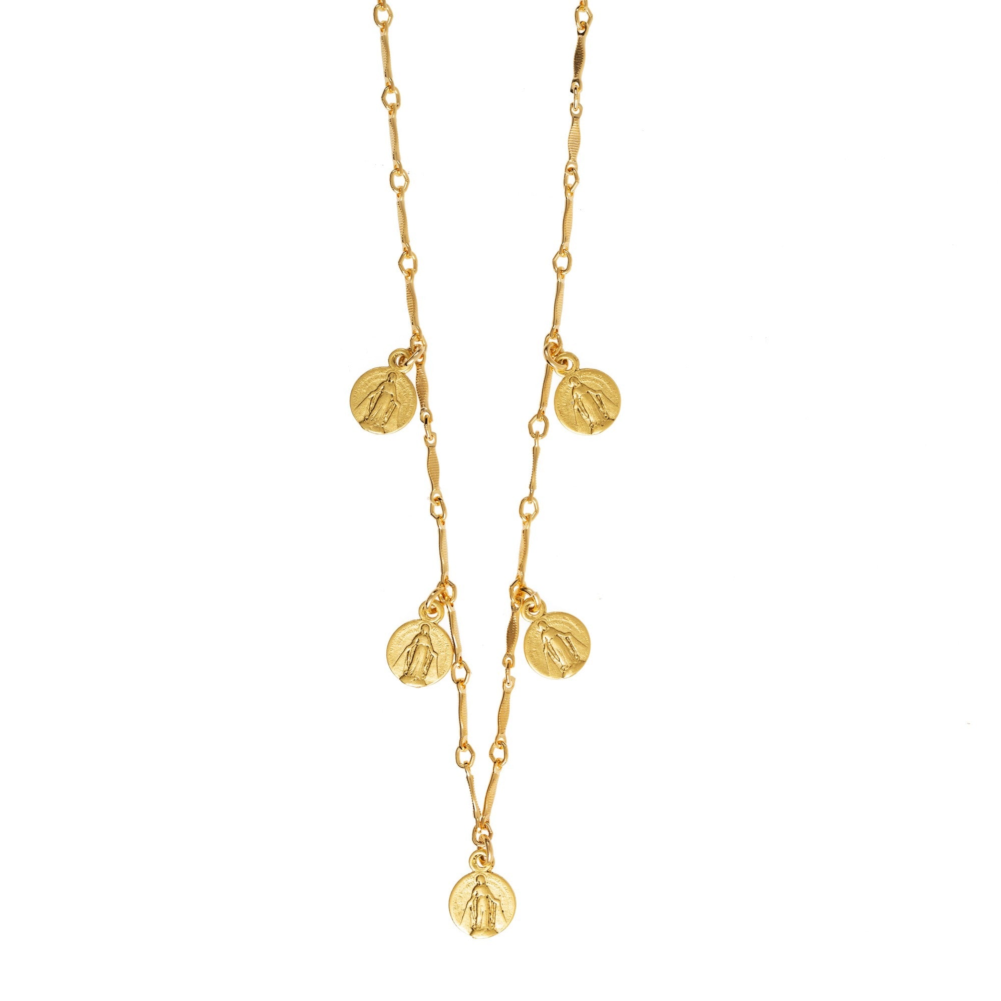 Our Lady of Grace Petite Medallion Necklace