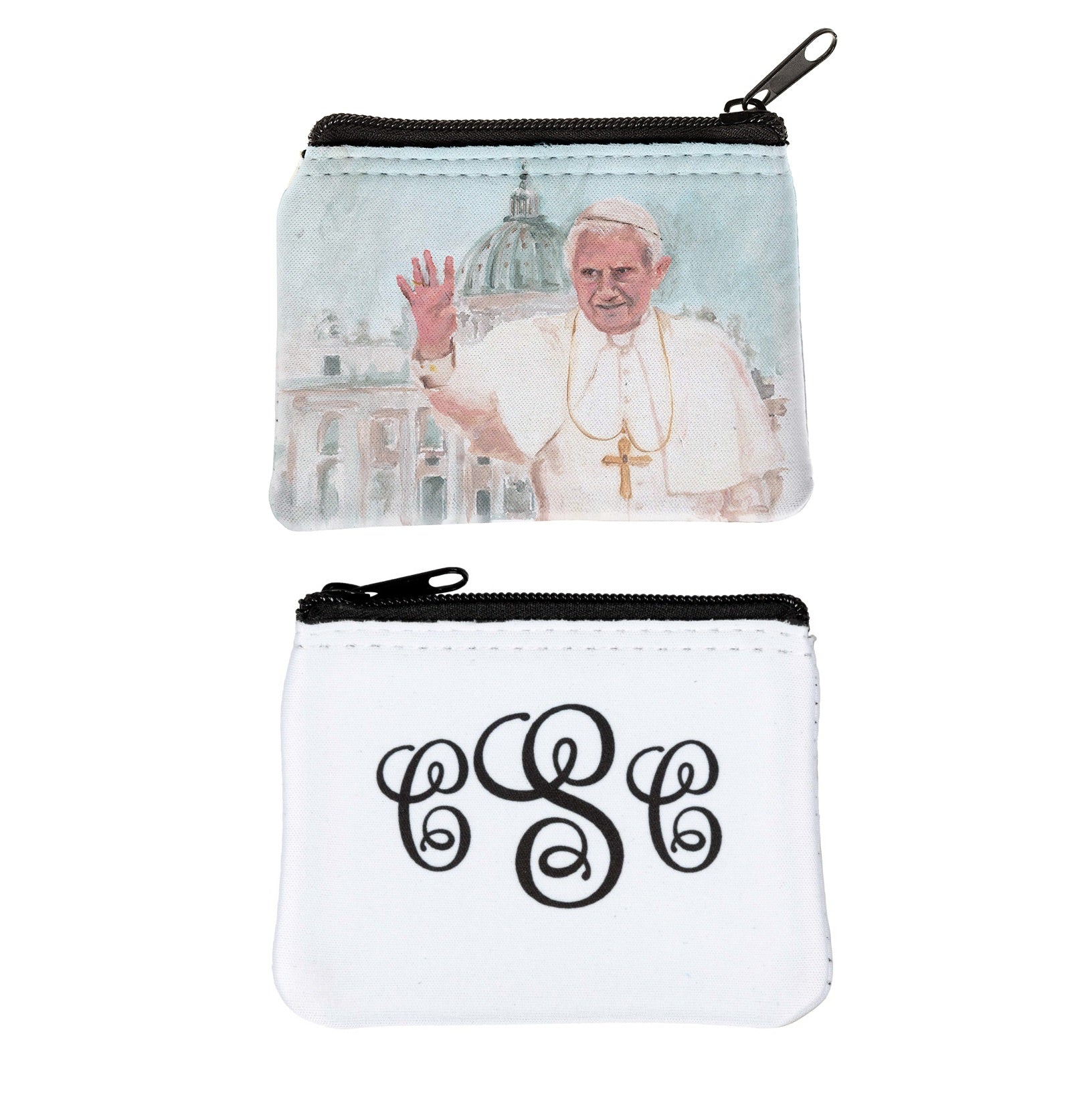 Personalized Pope Benedict XVI Rosary Pouch