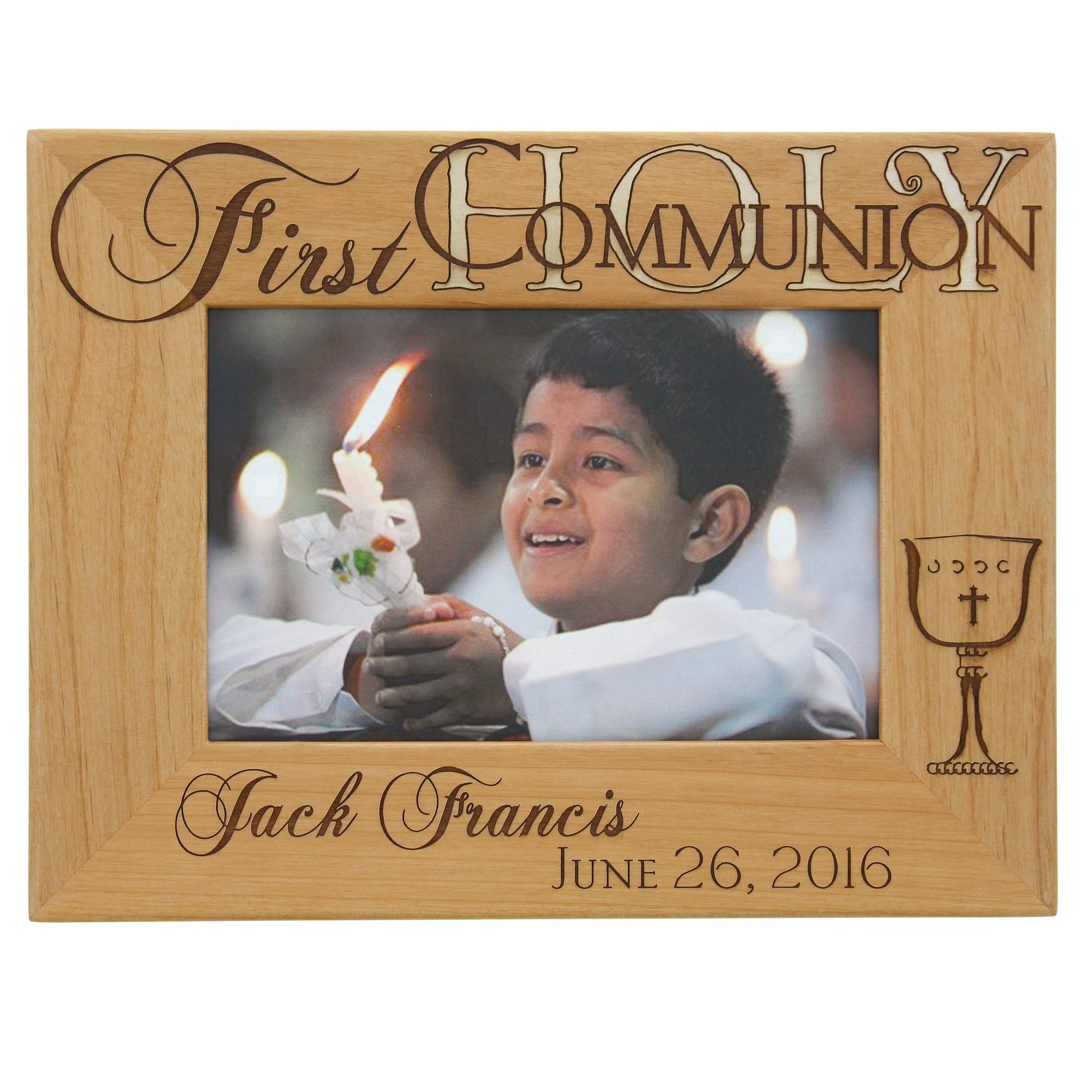 Personalized First Communion Wooden Frame