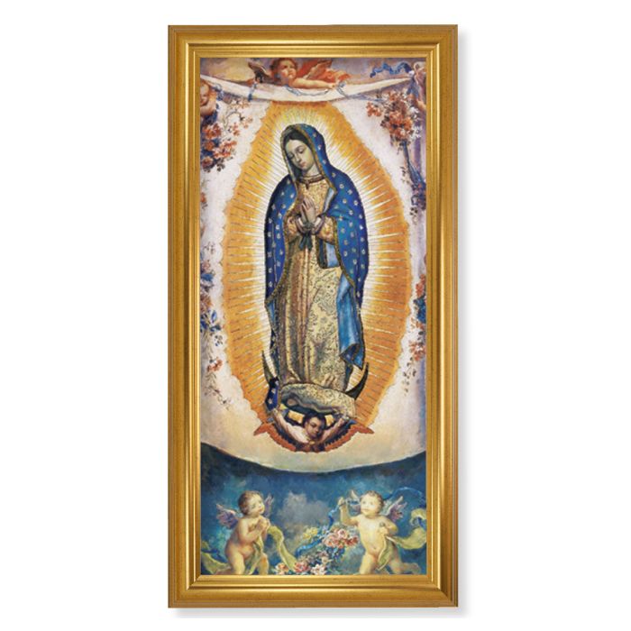 Our Lady of Guadalupe Gold Framed Art
