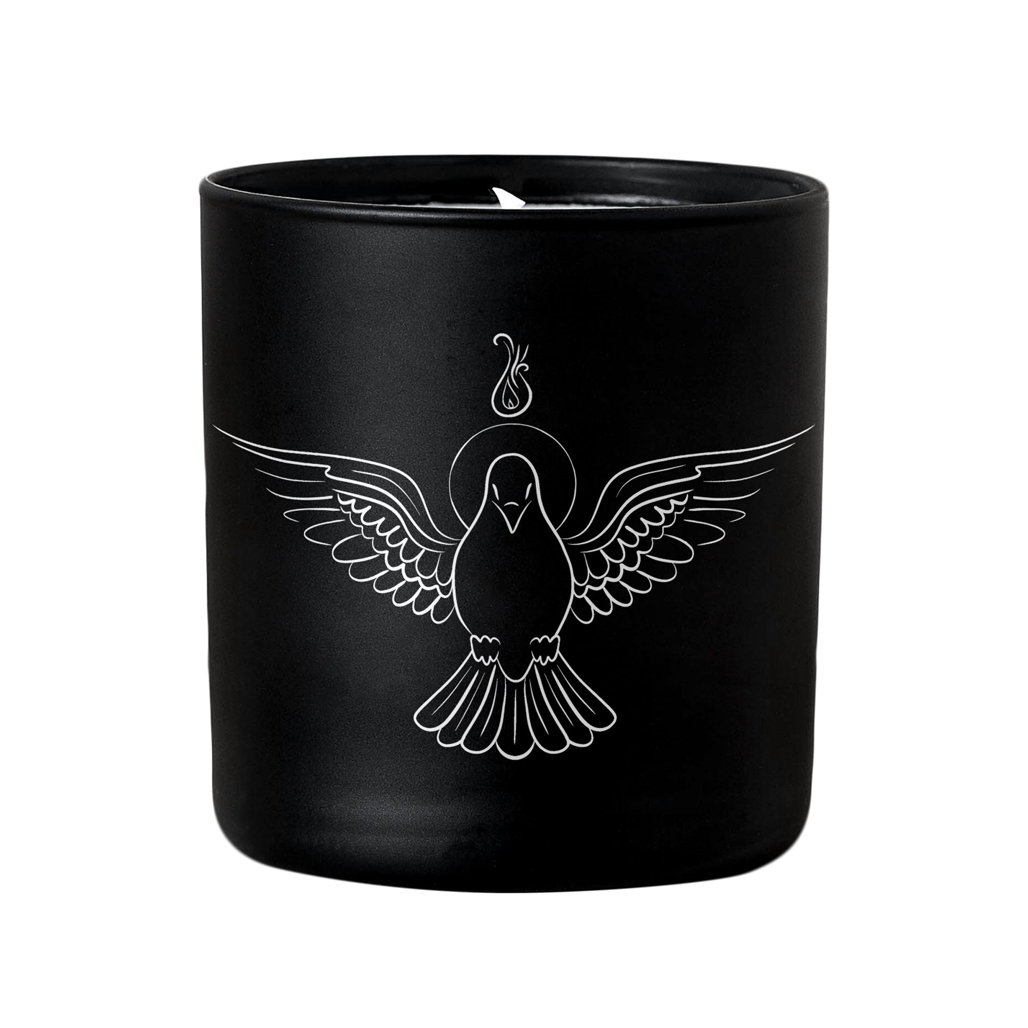 Holy Spirit Dove Candle - Black