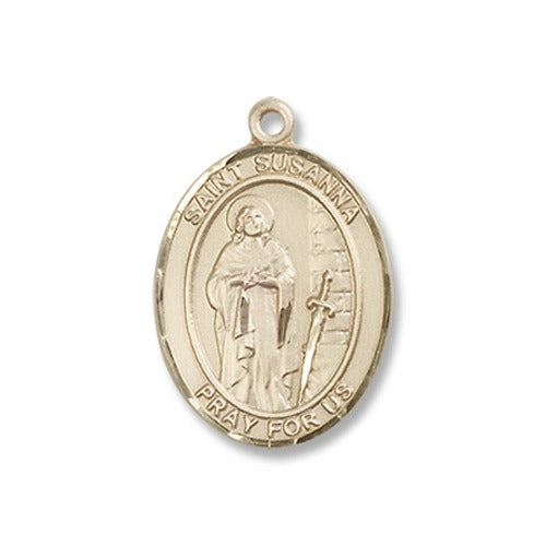 14kt Gold Filled St. Susanna Pendant w/ Chain
