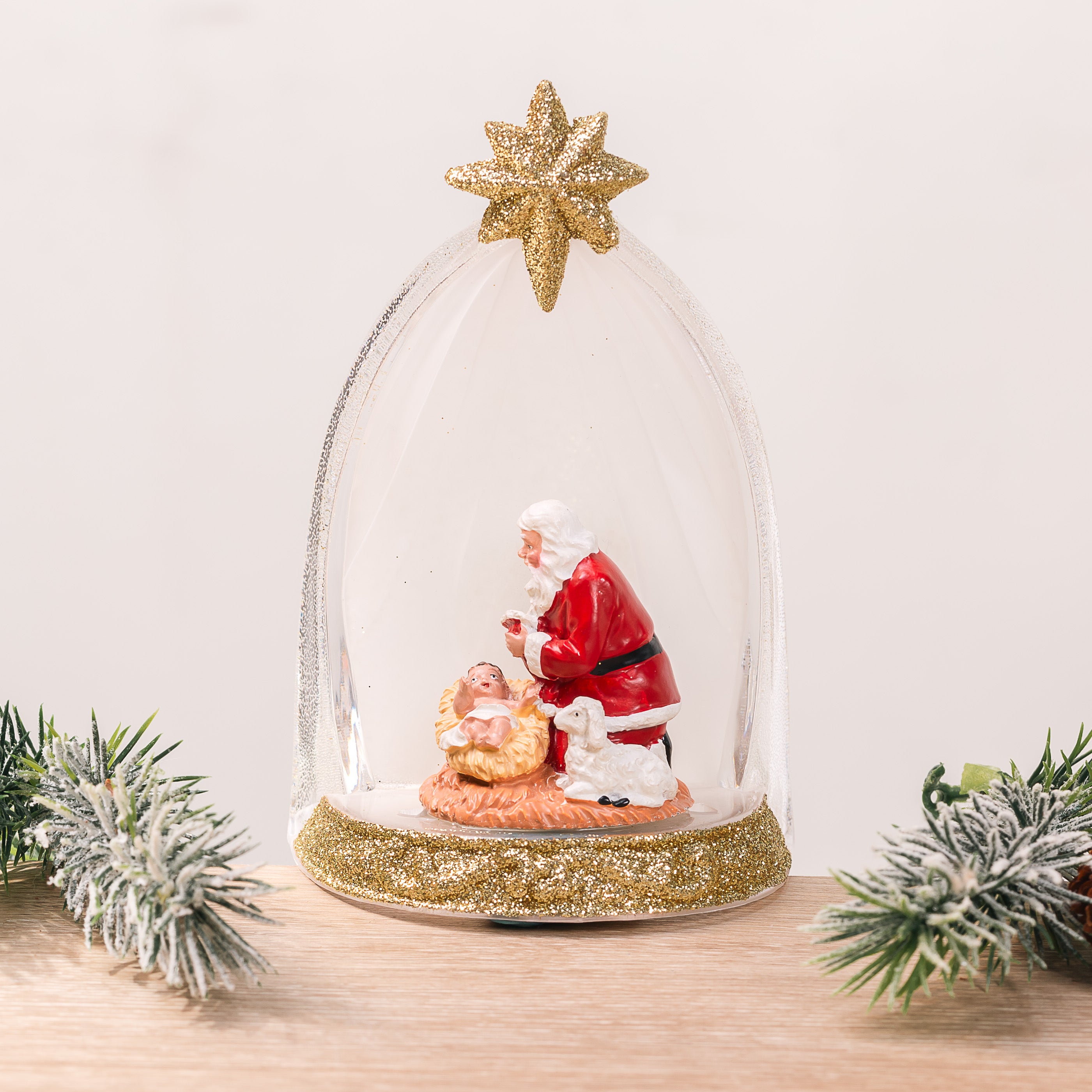 Kneeling Santa Night Light