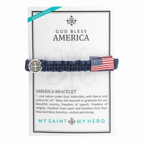 God Bless America Navy Flag Bracelet