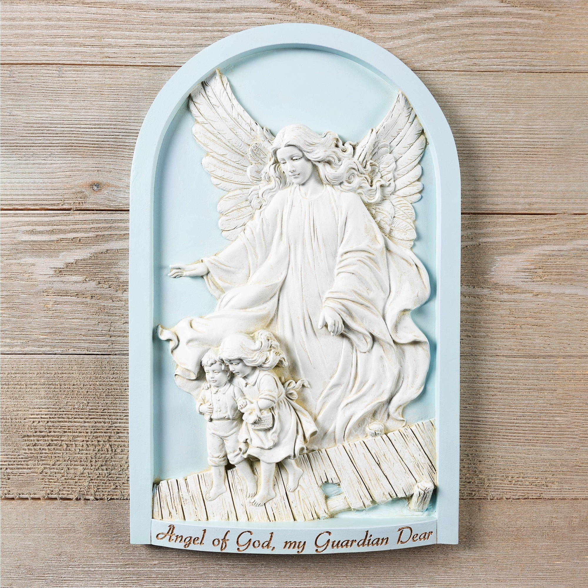 Guardian Angel Plaque - Blue