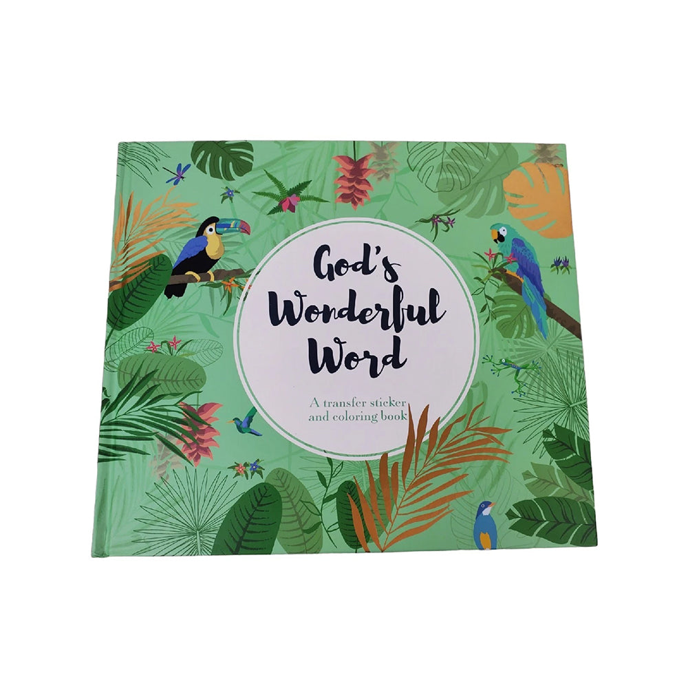 God's Wonderful Word: A Transfer Sticker and Coloring Book