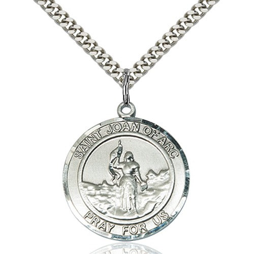 Sterling Silver St. Joan of Arc Pendant - 2509280