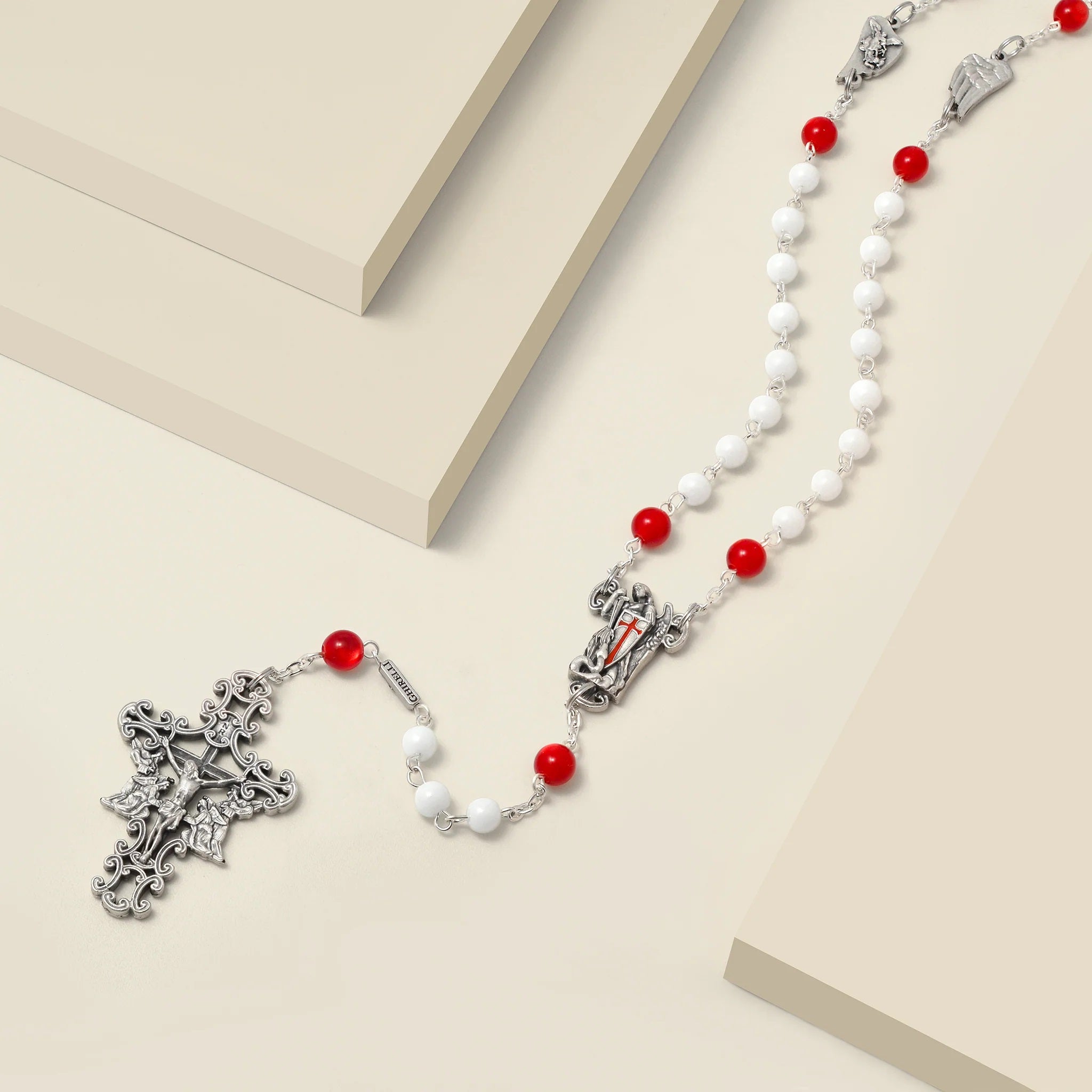 Ghirelli St. Michael Bohemian Glass Rosary