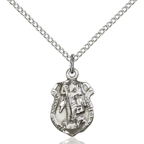 Sterling Silver St. Michael the Archangel Pendant - 2509111