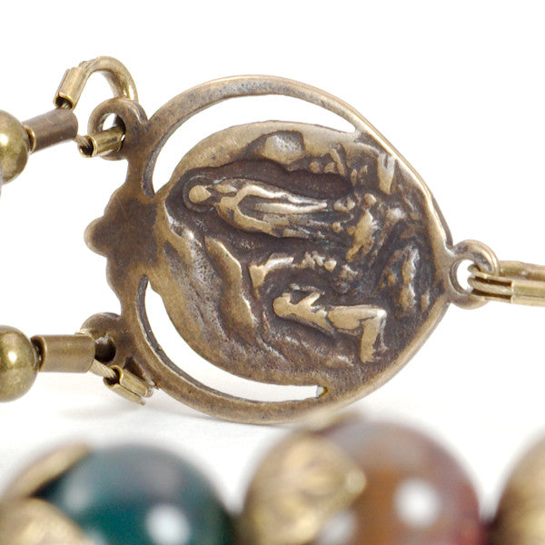 Jasper & Bronze Lourdes Bracelet