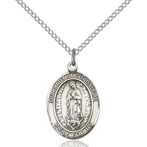 Sterling Silver Our Lady of Guadalupe Pendant - 2508165