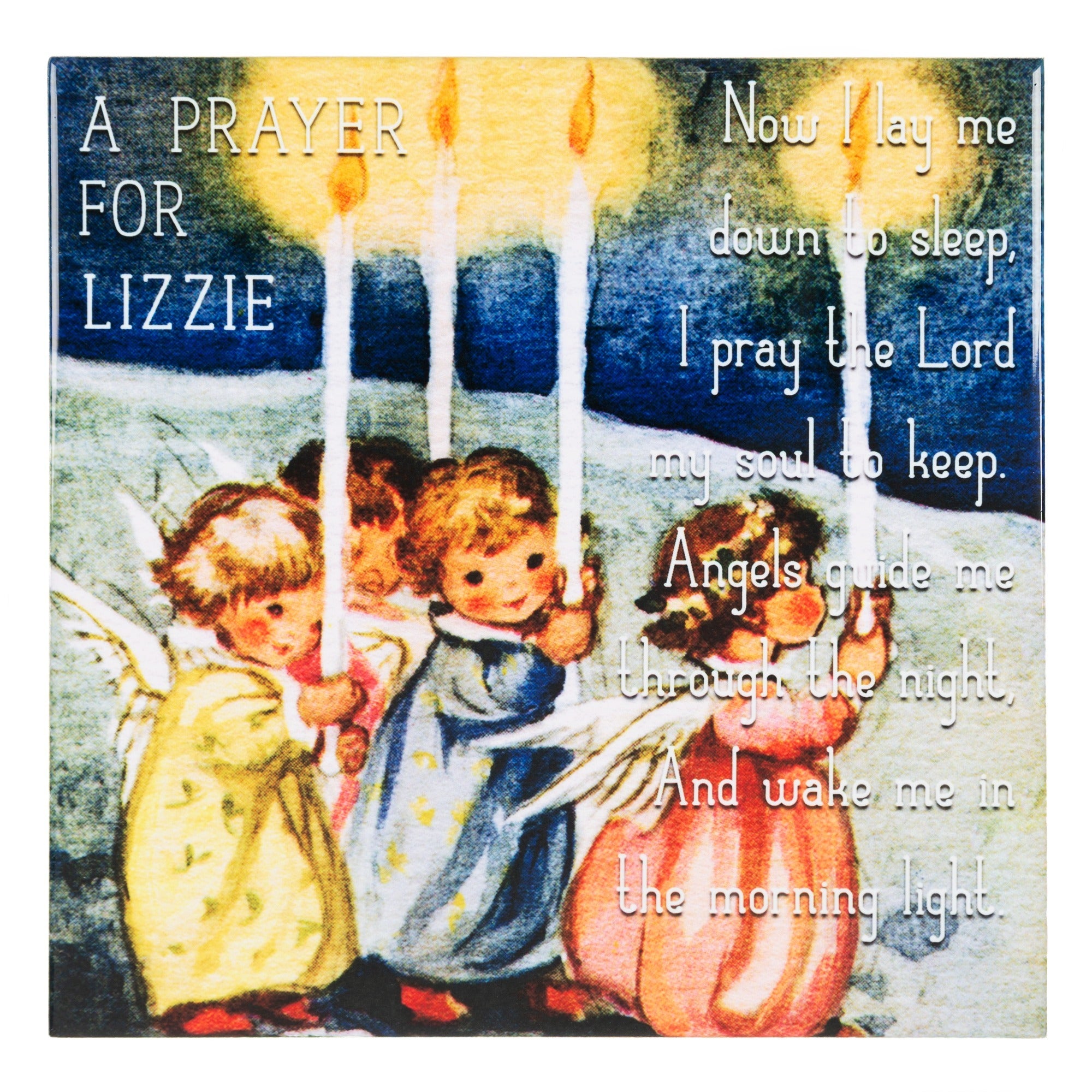 Personalized Angels' Goodnight Prayer Tile