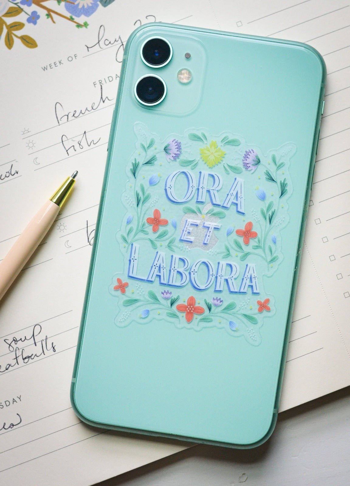 Ora Et Labora Vinyl Sticker
