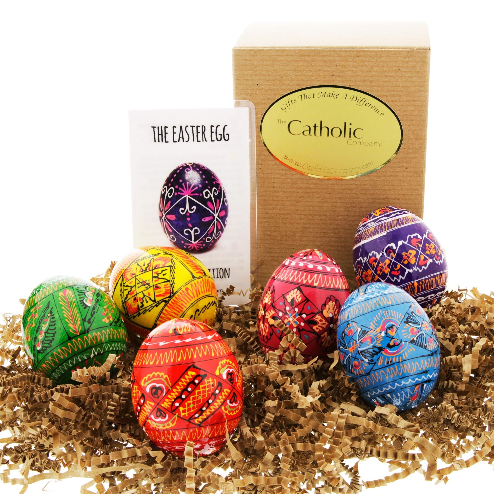 Wooden Easter Eggs - Set of 6