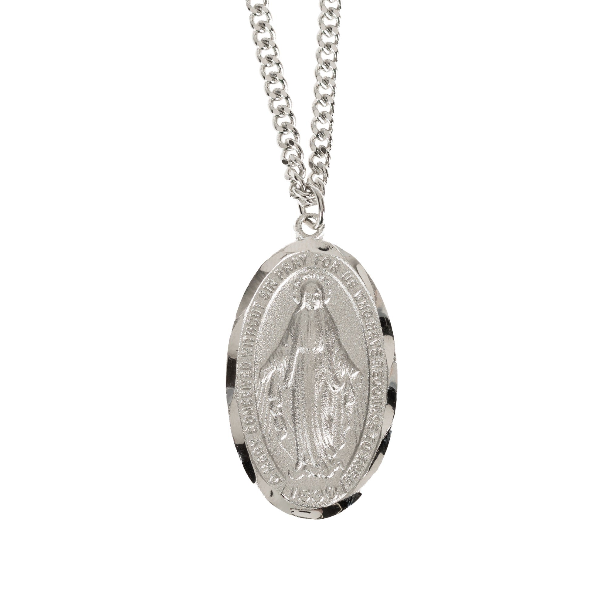Miraculous Medal on 24" Chain