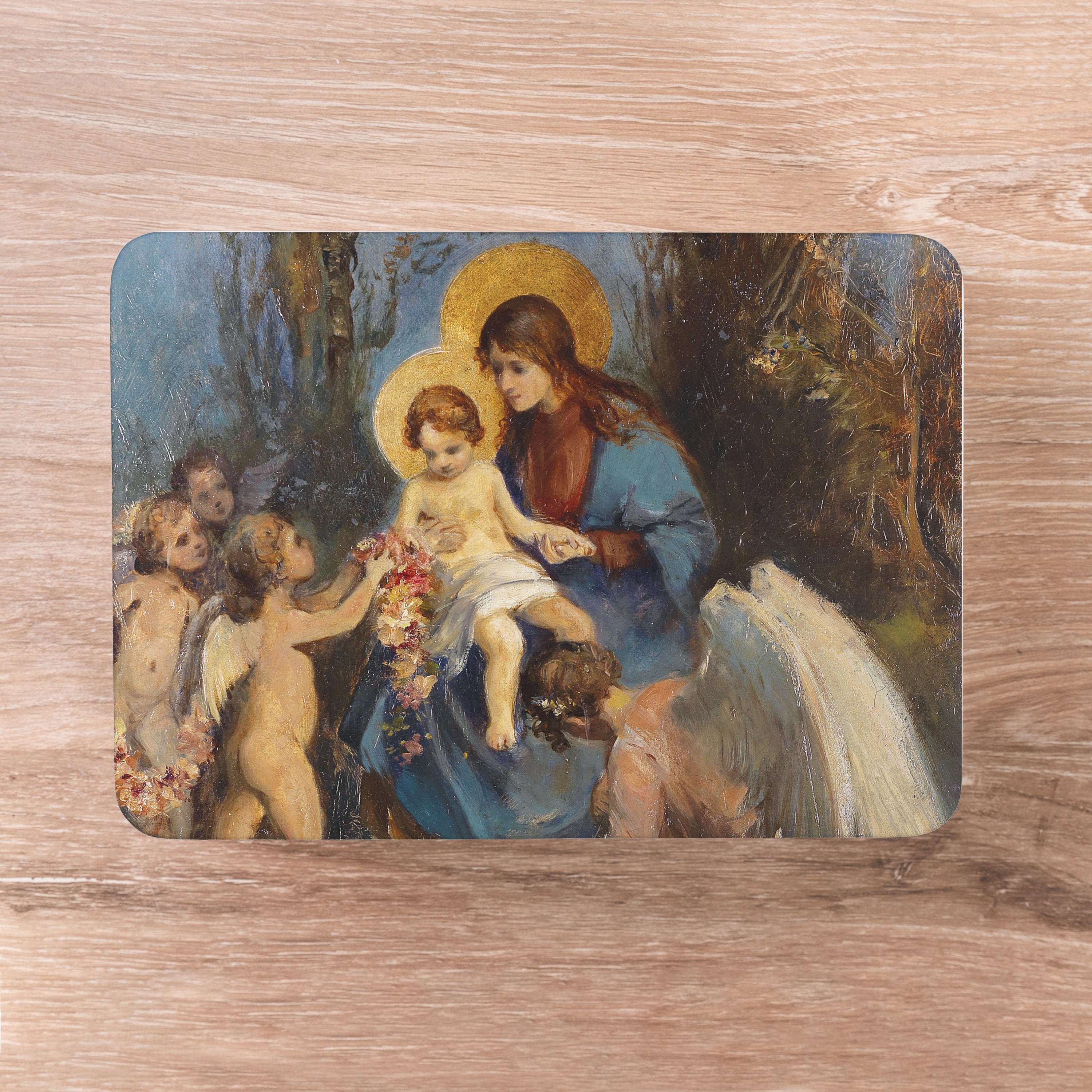 Madonna & Child Keepsake Rosary Box