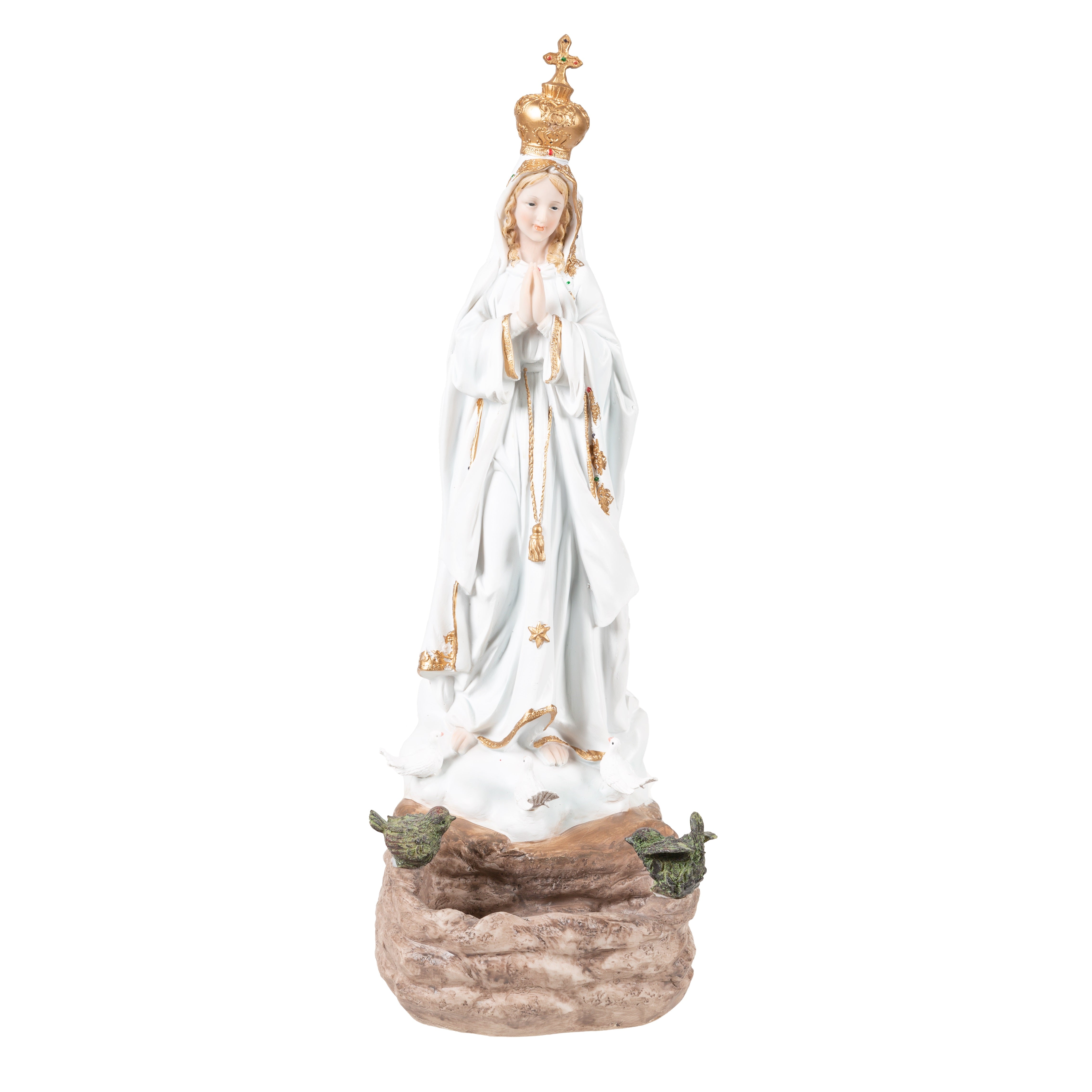 Our Lady of Fatima Birdbath or Birdfeeder - 22"